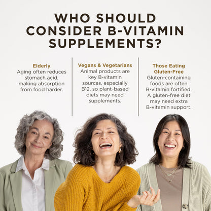 Solgar B-Complex 100 — 250 Veg Capsules for Energy & Nervous System Support | Vegan, Non-GMO
