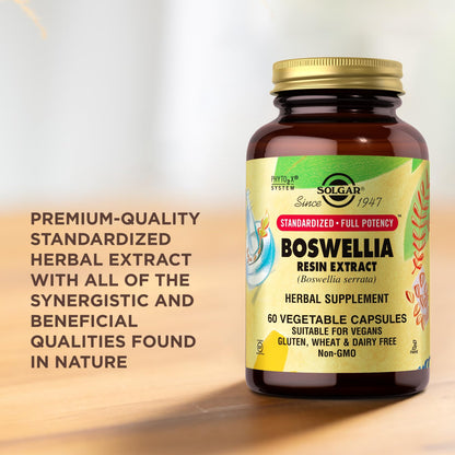 SOLGAR Boswellia Resin Extract Vegetable Caps, 60 CT - Standardized Herbal Extract