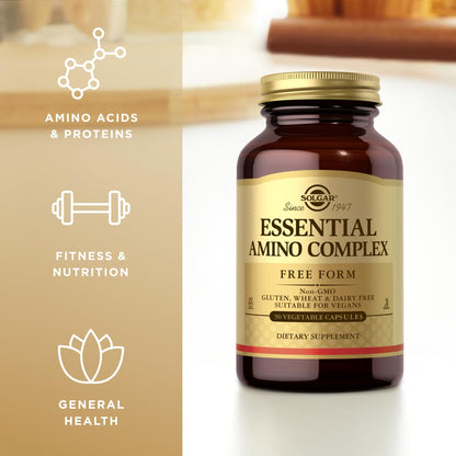 Solgar Essential Amino Complex – 180 Servings (2x90), Vegan, Non-GMO, Gluten Free
