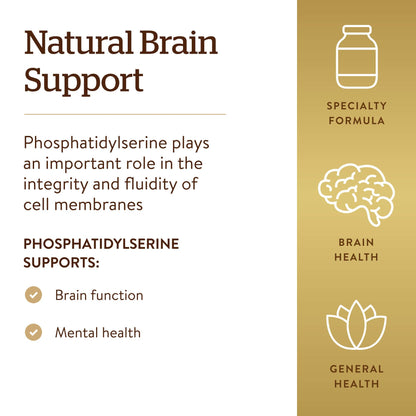 Solgar Phosphatidylserine 200 mg Softgels – 60 Servings | Premium Brain Health