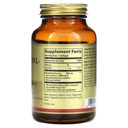 Solgar Phosphatidylserine 200 mg Softgels – 60 Servings | Premium Brain Health
