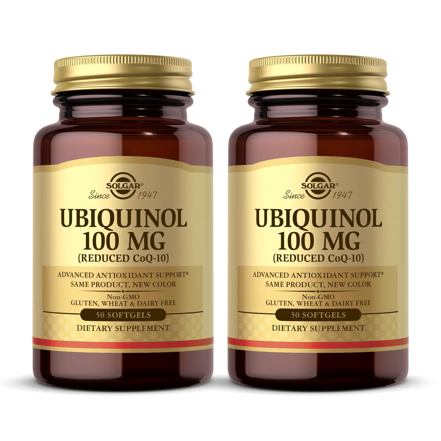Solgar Ubiquinol 100 mg CoQ-10 Softgels – 100 Servings, Non-GMO, Gluten Free