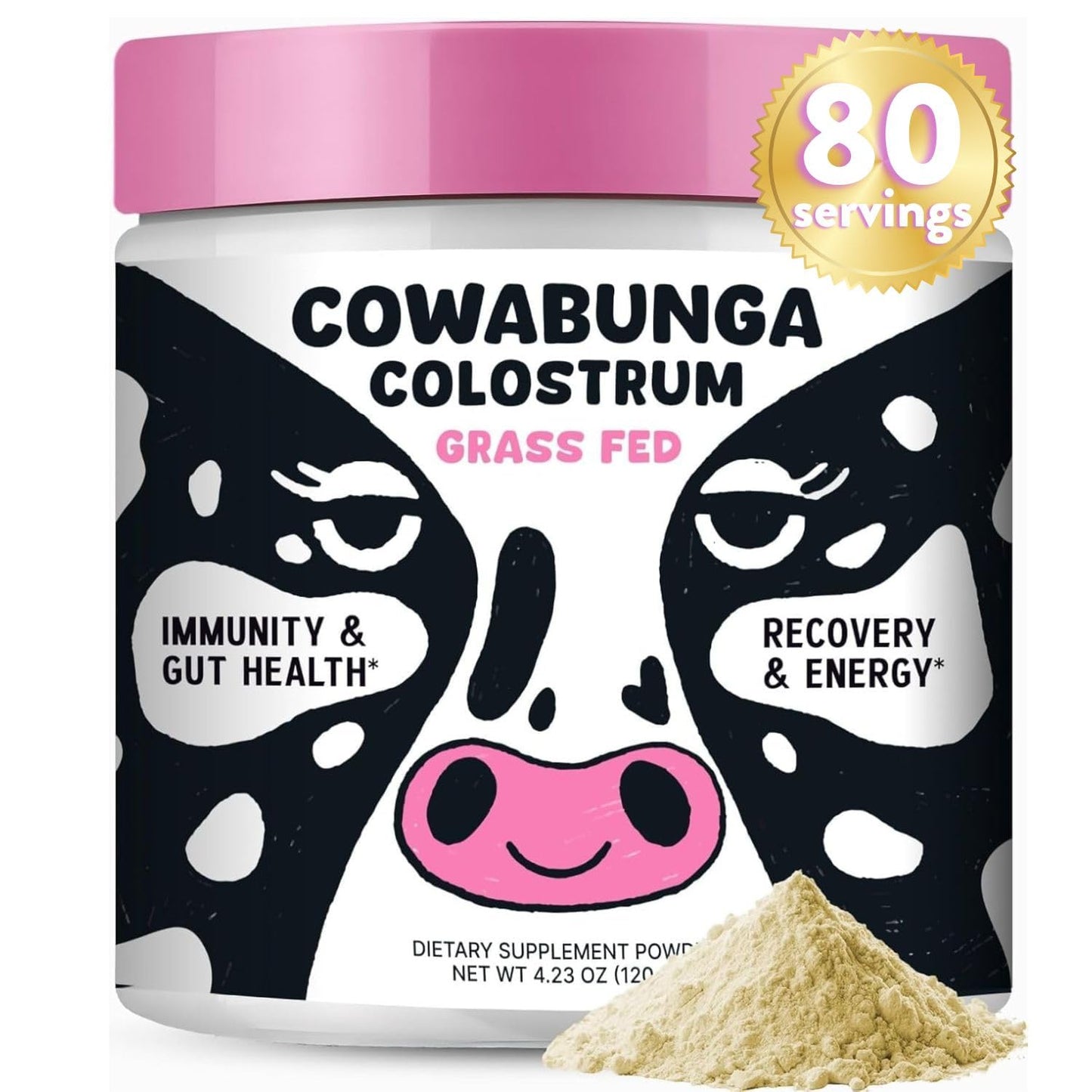 SonoHealth Cowabunga Colostrum – Premium Colostrum Powder for Immune & Gut Health (Kosher & Halal Certified)