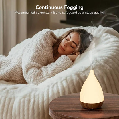 SOULORIGIN Ultrasonic Essential Oil Diffuser – Auto Shut-Off, 8-Color Night Light, BPA-Free