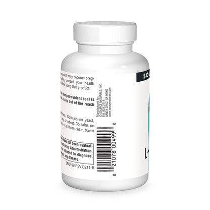 Source Naturals Acetyl L-Carnitine 500mg, 60 Tablets – Supports Memory, Focus & Muscle Energy