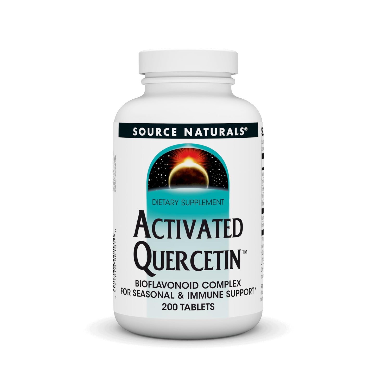 Source Naturals Activated Quercetin — Plant-Derived Bioflavonoid Complex | Seasonal & Immune Defense | 200 Vegetarian-Friendly Tablets