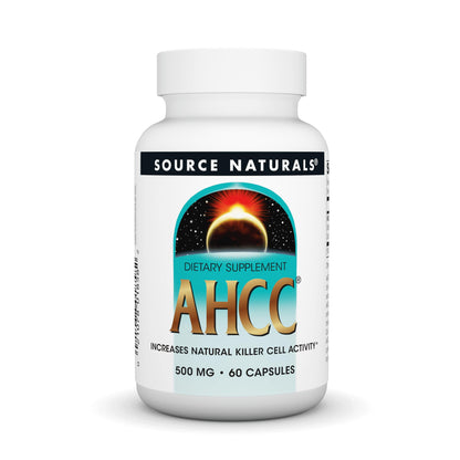 Source Naturals AHCC 500mg – 60 Capsules | Natural Killer Cell Support