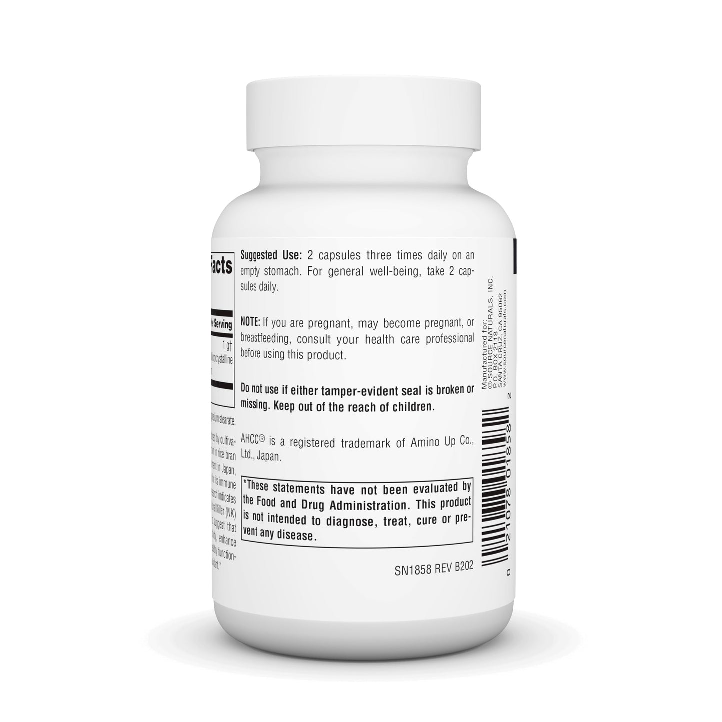 Source Naturals AHCC 500mg – 60 Capsules | Natural Killer Cell Support