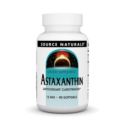 Source Naturals Astaxanthin 12mg – 90 Softgels | Antioxidant Carotenoid