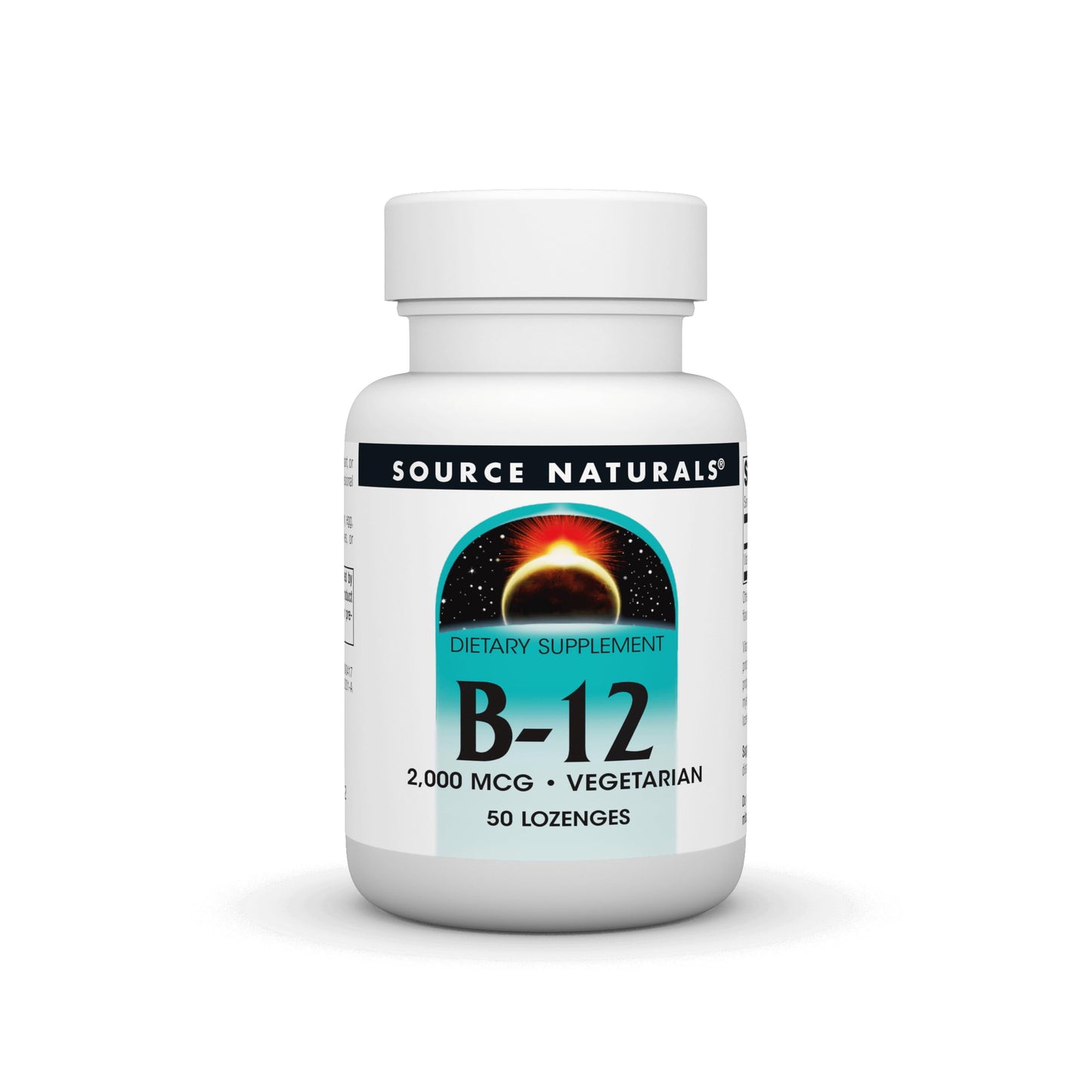 Source Naturals Vitamin B-12 2000 mcg – 50 Lozenges