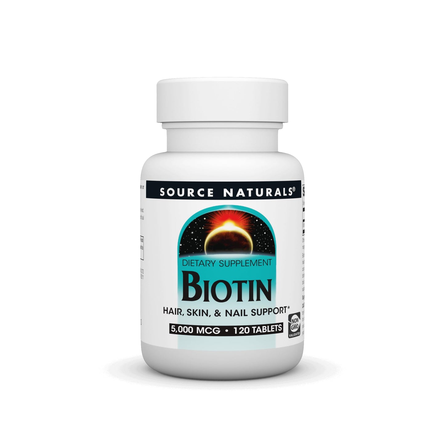 Source Naturals Biotin 5,000 mcg – Maximum Strength Biotin Deficiency Supplement, 120 Tablets