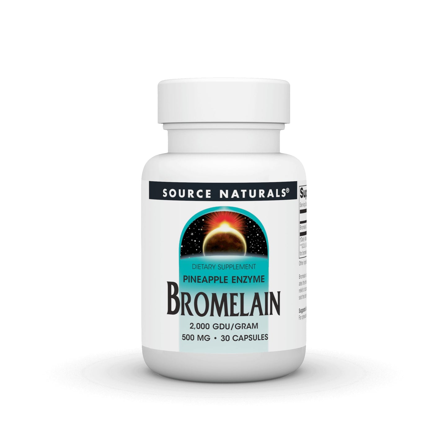 Source Naturals Pineapple Enzyme Bromelain - 2,000 GDU/GRAM - 500mg - 30 Capsules
