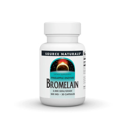 Source Naturals Pineapple Enzyme Bromelain - 2,000 GDU/GRAM - 500mg - 30 Capsules