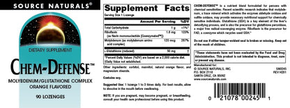 Source Naturals Chem-Defense - 90 Orange Lozenges