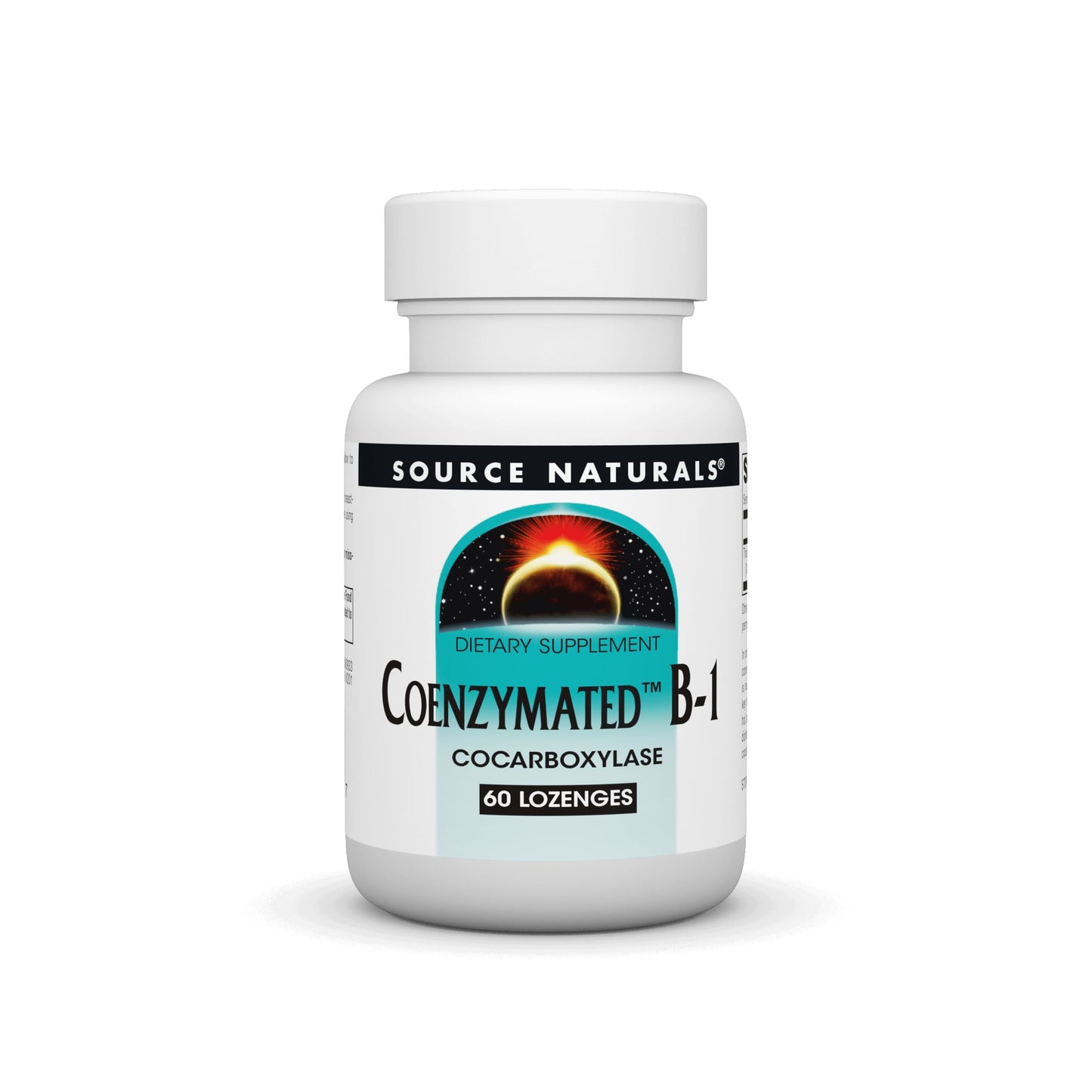 Source Naturals Coenzymated B-1 25mg – Fast-Acting Thiamin Cocarboxylase Lozenges (60)