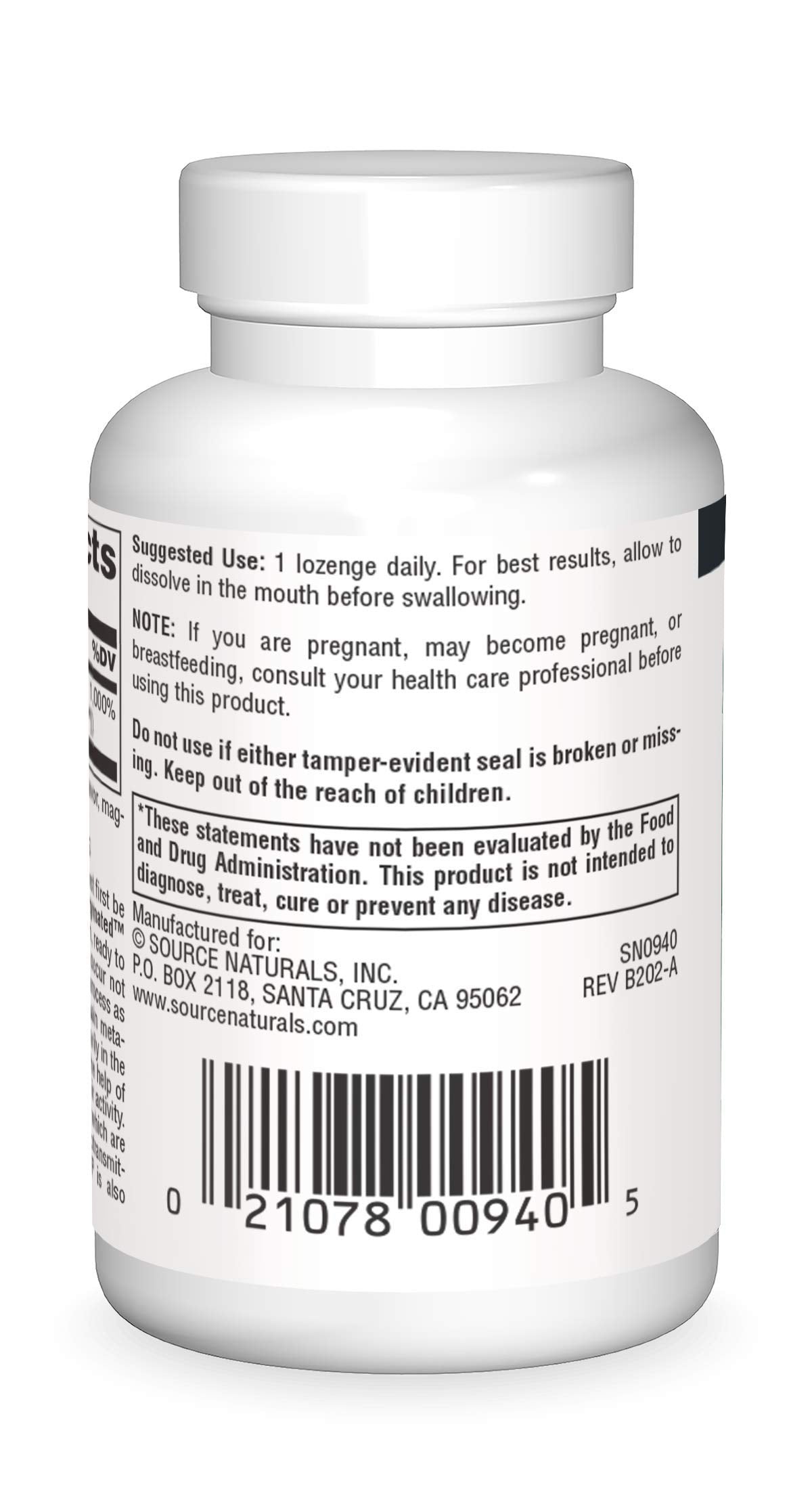 Source Naturals Coenzymated B-6 25 mg P-5 (Pyridoxal-5-Phosphate) - Fast-Acting Sublingual Vitamin, 30 Lozenges