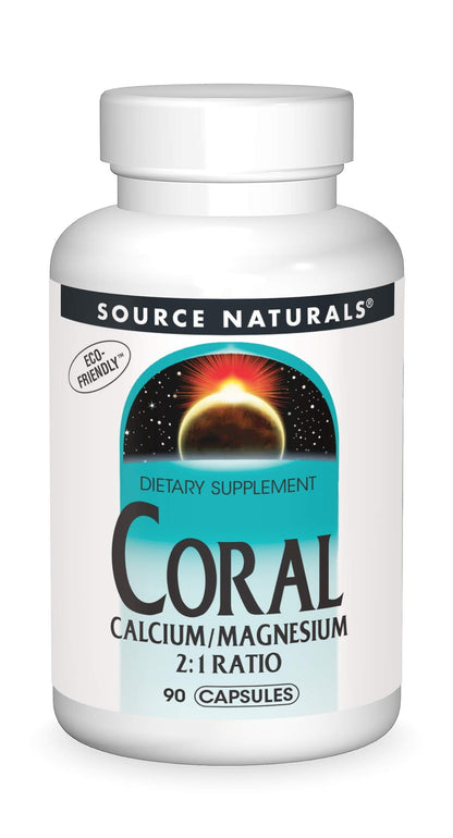 Source Naturals Coral Calcium with Magnesium Capsules – 90 Count