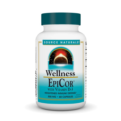 Source Naturals EpiCor with Vitamin D-3 – Immune Support (60 Capsules)