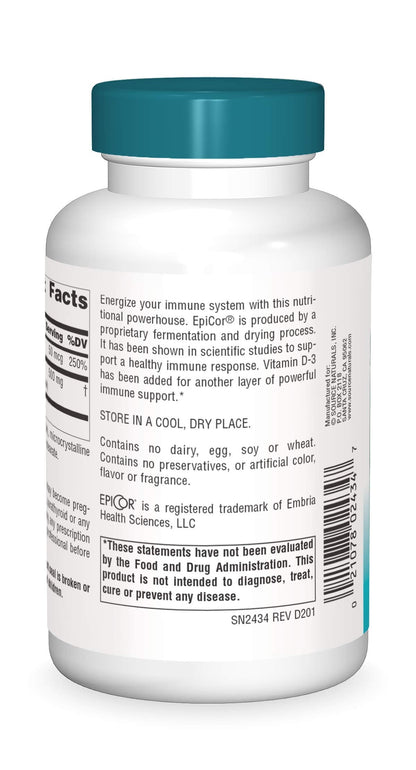 Source Naturals EpiCor with Vitamin D-3 – Immune Support (120 capsules)