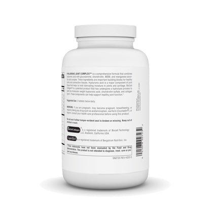 Source Naturals Hyaluronic Joint Complex with Glucosamine, Chondroitin & MSM Extra Strength - 240 Tablets