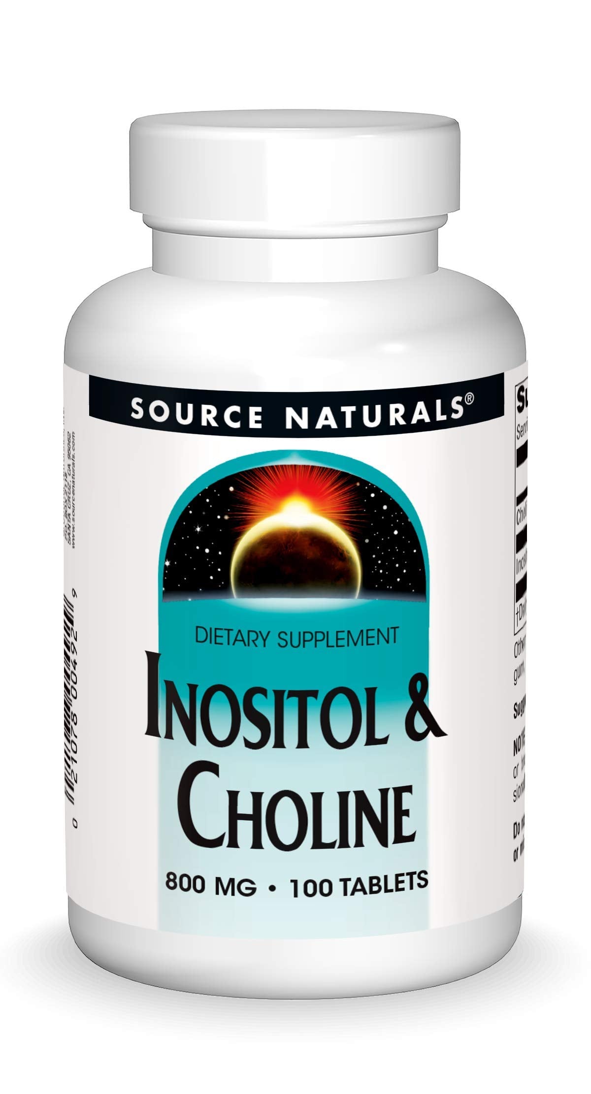 Source Naturals Inositol & Choline 800 mg - 100 Tablets | Nerve Support