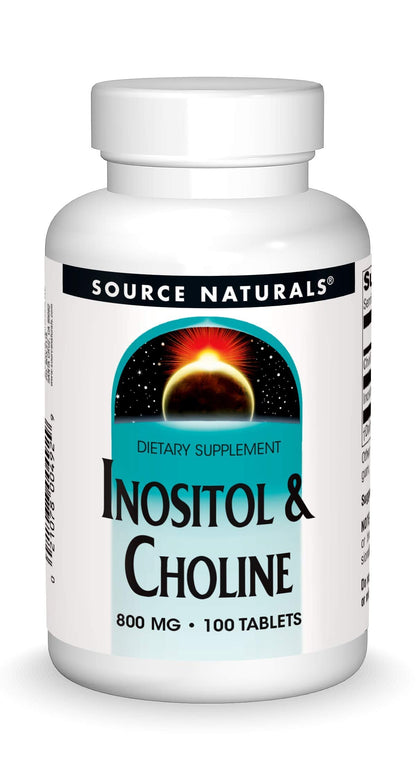 Source Naturals Inositol & Choline 800 mg - 100 Tablets | Nerve Support