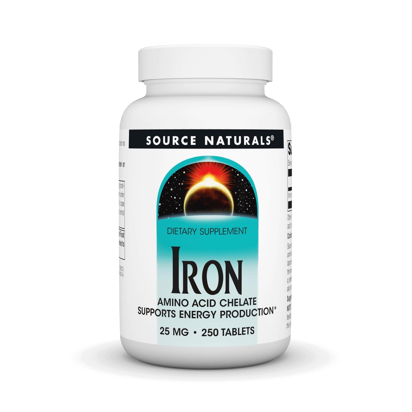 Source Naturals Iron, Amino Acid Chelate – Energy Support Dietary Supplement (250 Tablets)