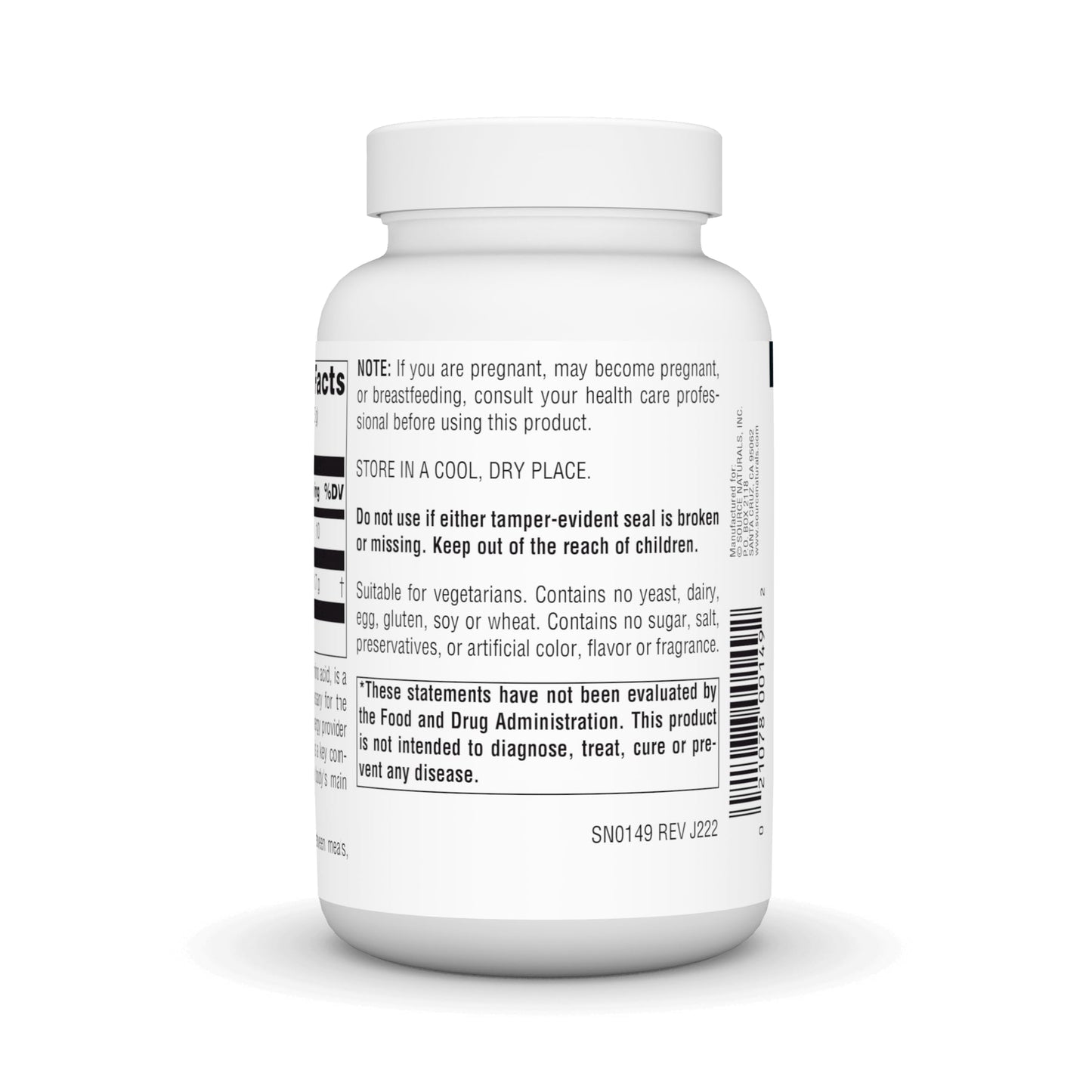 Source Naturals L-Ornithine Free-Form Amino Acid Powder for Muscle Support - 100 Grams