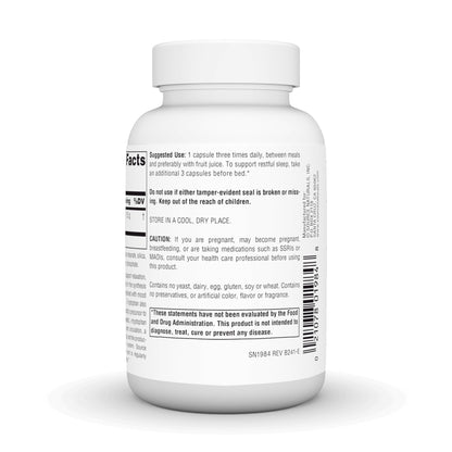 Source Naturals L-Tryptophan 500mg - 60 Capsules | Mood, Relaxation & Sleep*