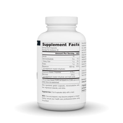 Source Naturals Magnesium Malate, Supports Muscles and Energy Production*, 3750 MG - 200 Capsules
