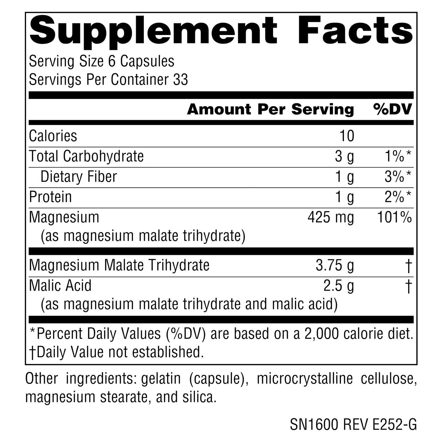 Source Naturals Magnesium Malate, Supports Muscles and Energy Production*, 3750 MG - 200 Capsules
