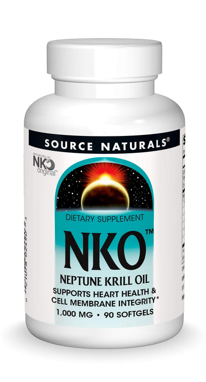 Source Naturals NKO Neptune Krill Oil 1000 mg – Heart Health, 90 Softgels