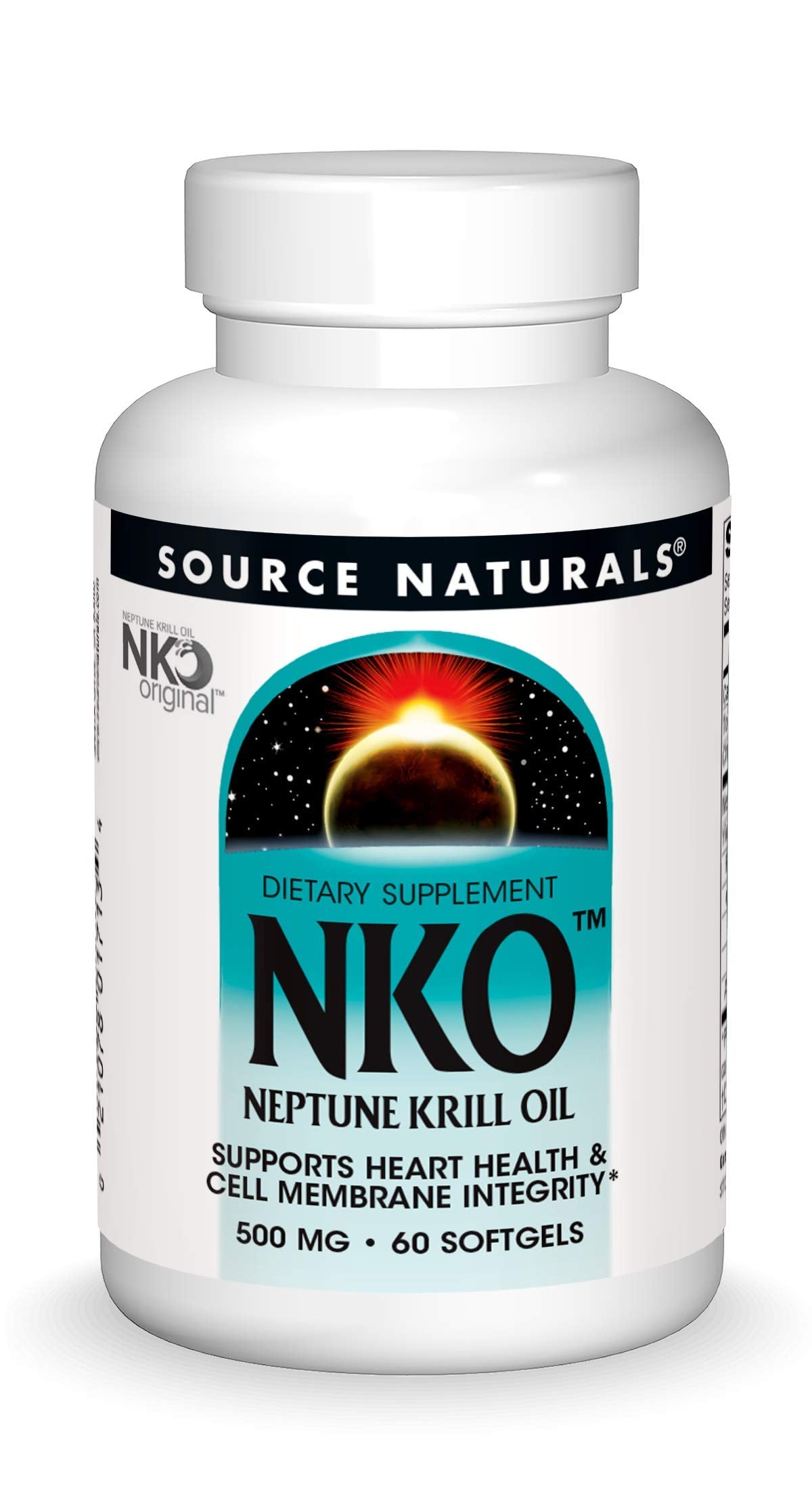 Source Naturals NKO Neptune Krill Oil 500 mg - 60 Softgels | Heart Health