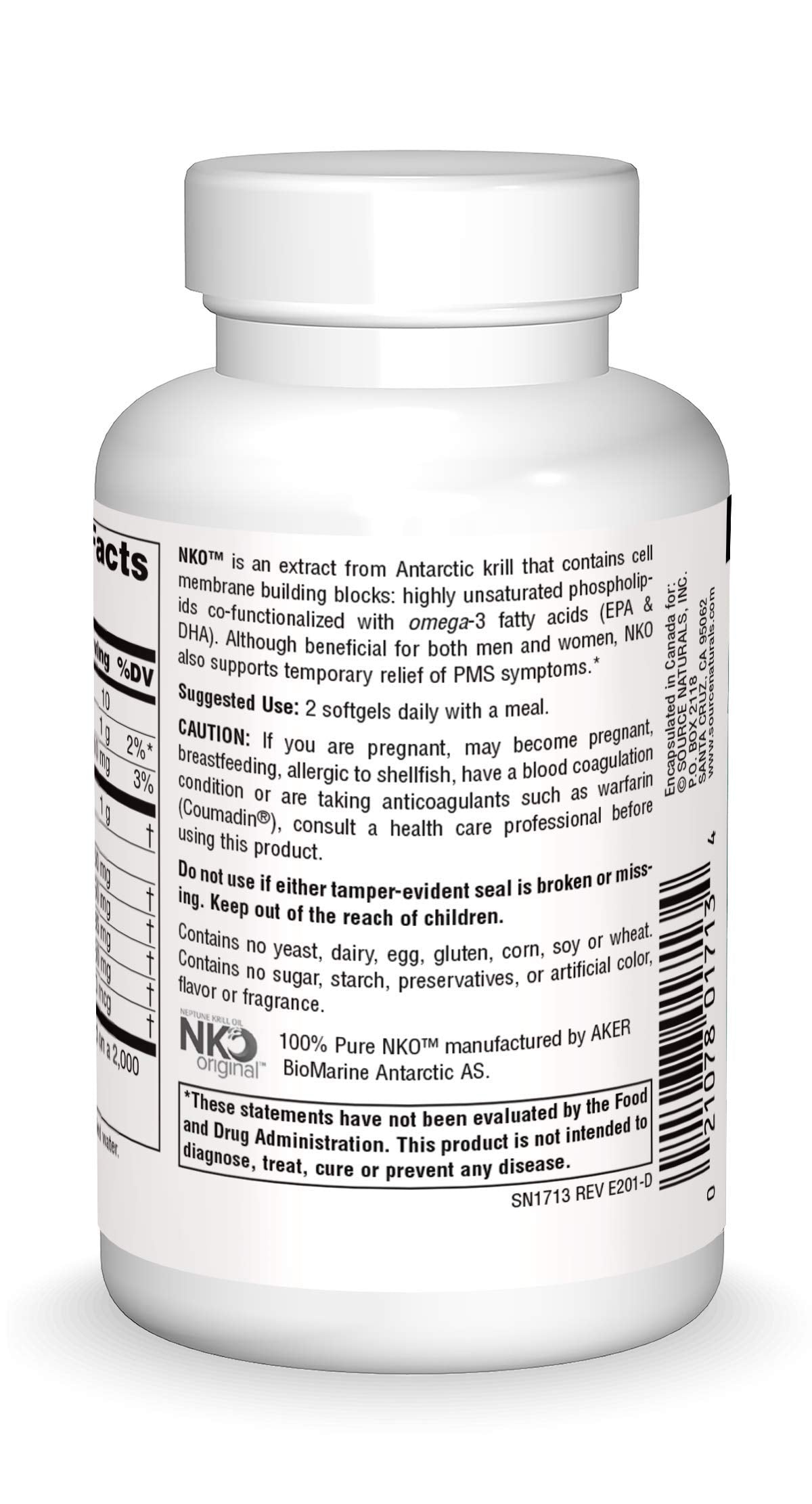 Source Naturals NKO Neptune Krill Oil 500 mg - 60 Softgels | Heart Health