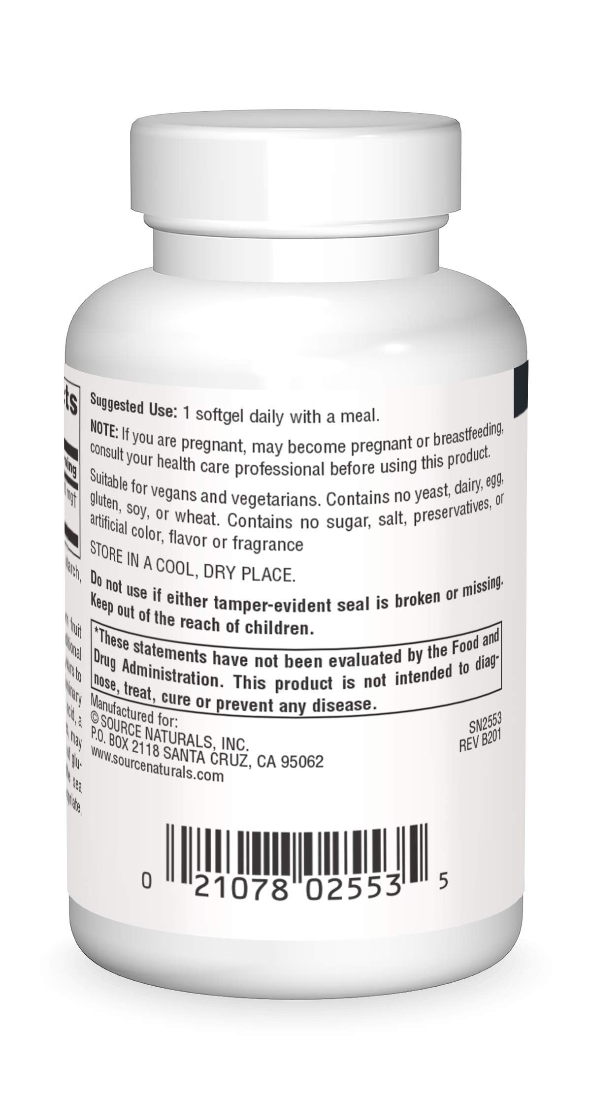 Source Naturals Omega-7 Sea Buckthorn Oil – Vegan, Non-GMO Softgels (30)