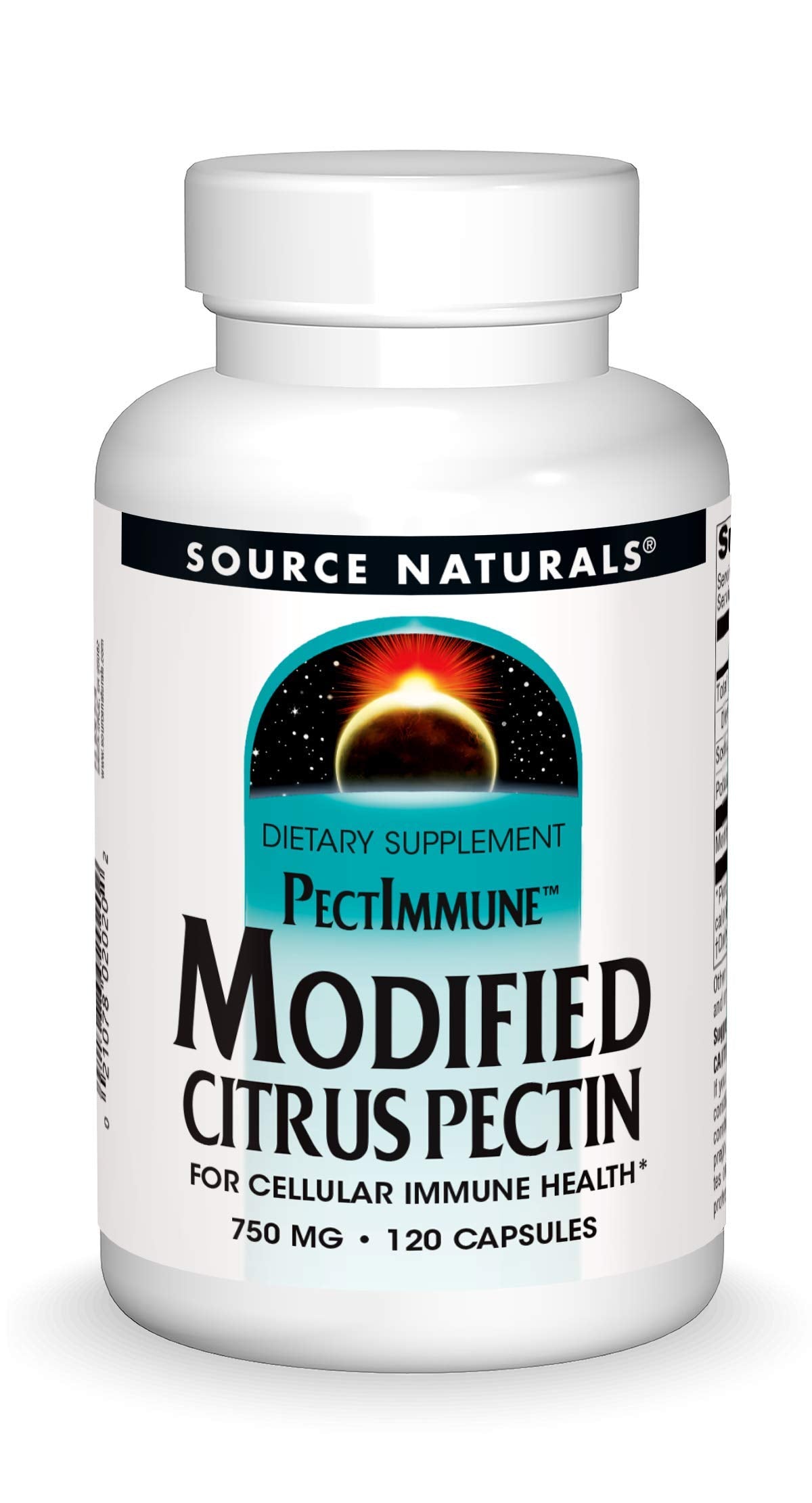 Source Naturals PectImmune: Modified Citrus Pectin for Cellular Immune Health, 750 mg, 120 capsules