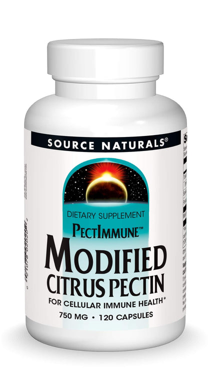 Source Naturals PectImmune: Modified Citrus Pectin for Cellular Immune Health, 750 mg, 120 capsules