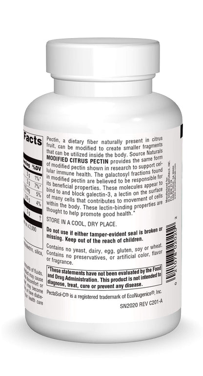 Source Naturals PectImmune: Modified Citrus Pectin for Cellular Immune Health, 750 mg, 120 capsules