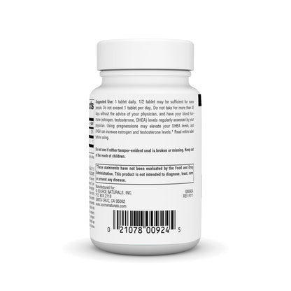 Source Naturals Pregnenolone 50mg - 60 Tablets | Hormone Support Supplement