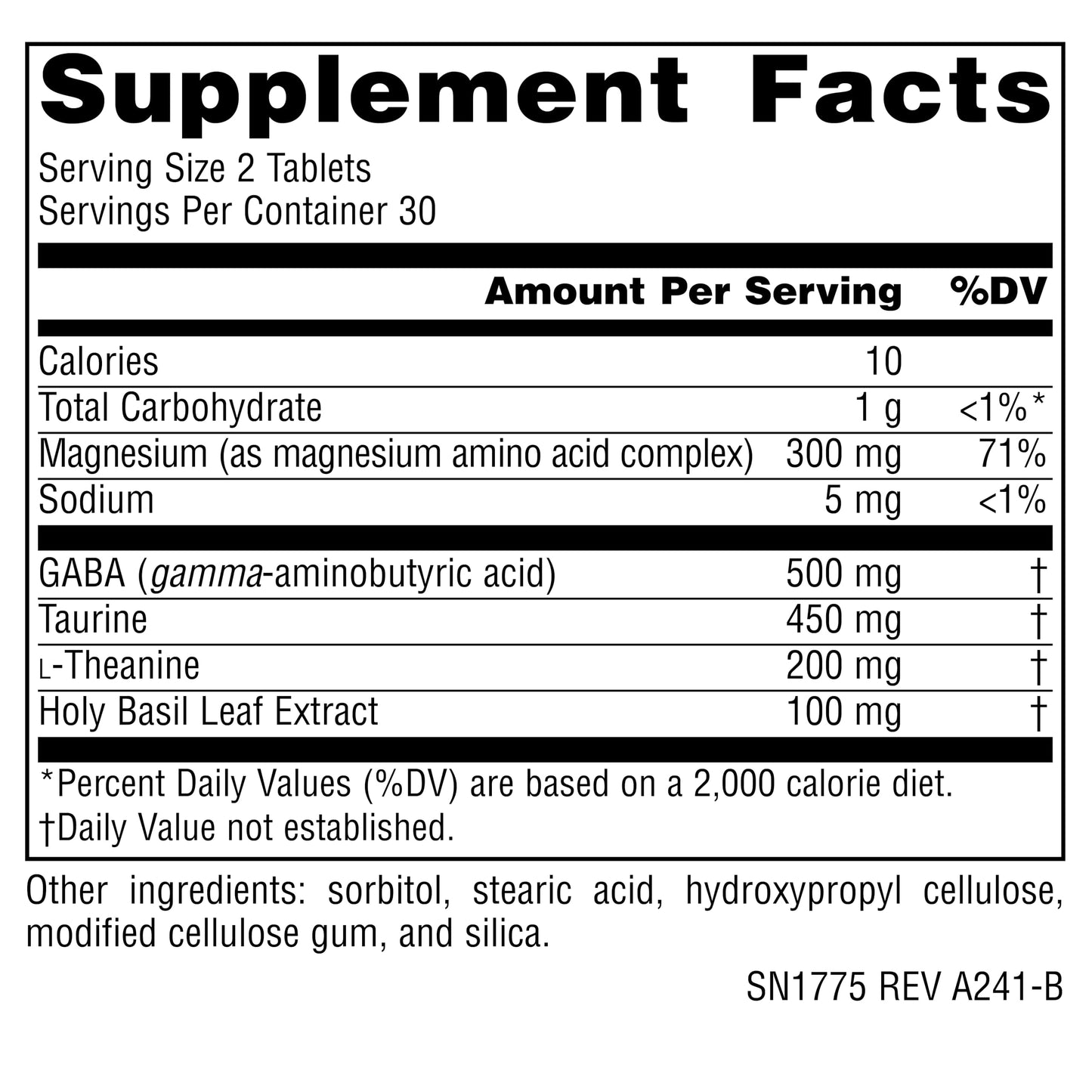 Source Naturals Serene Science L-Theanine with Magnesium & GABA - 60 Tablets
