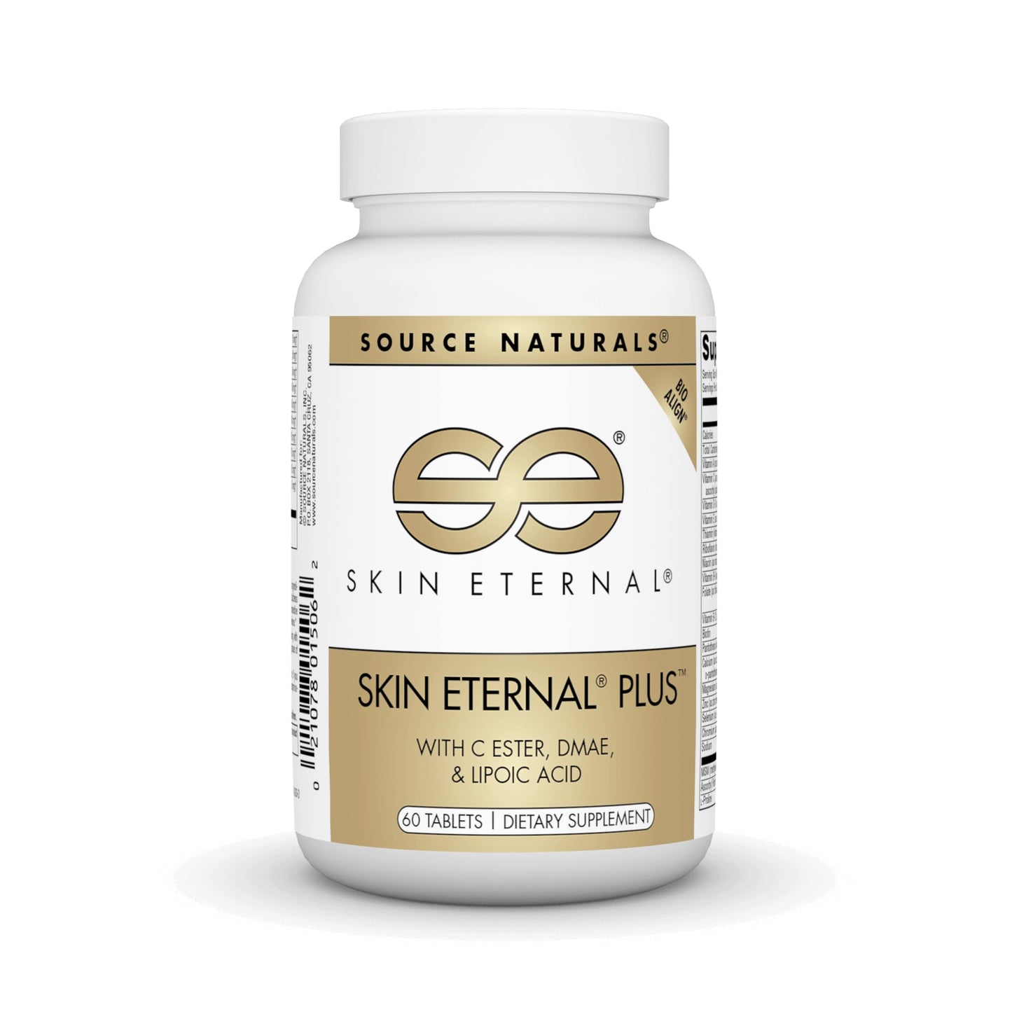 Source Naturals Skin Eternal Plus - C Ester, DMAE & Alpha-Lipoic Acid, 60 Tablets