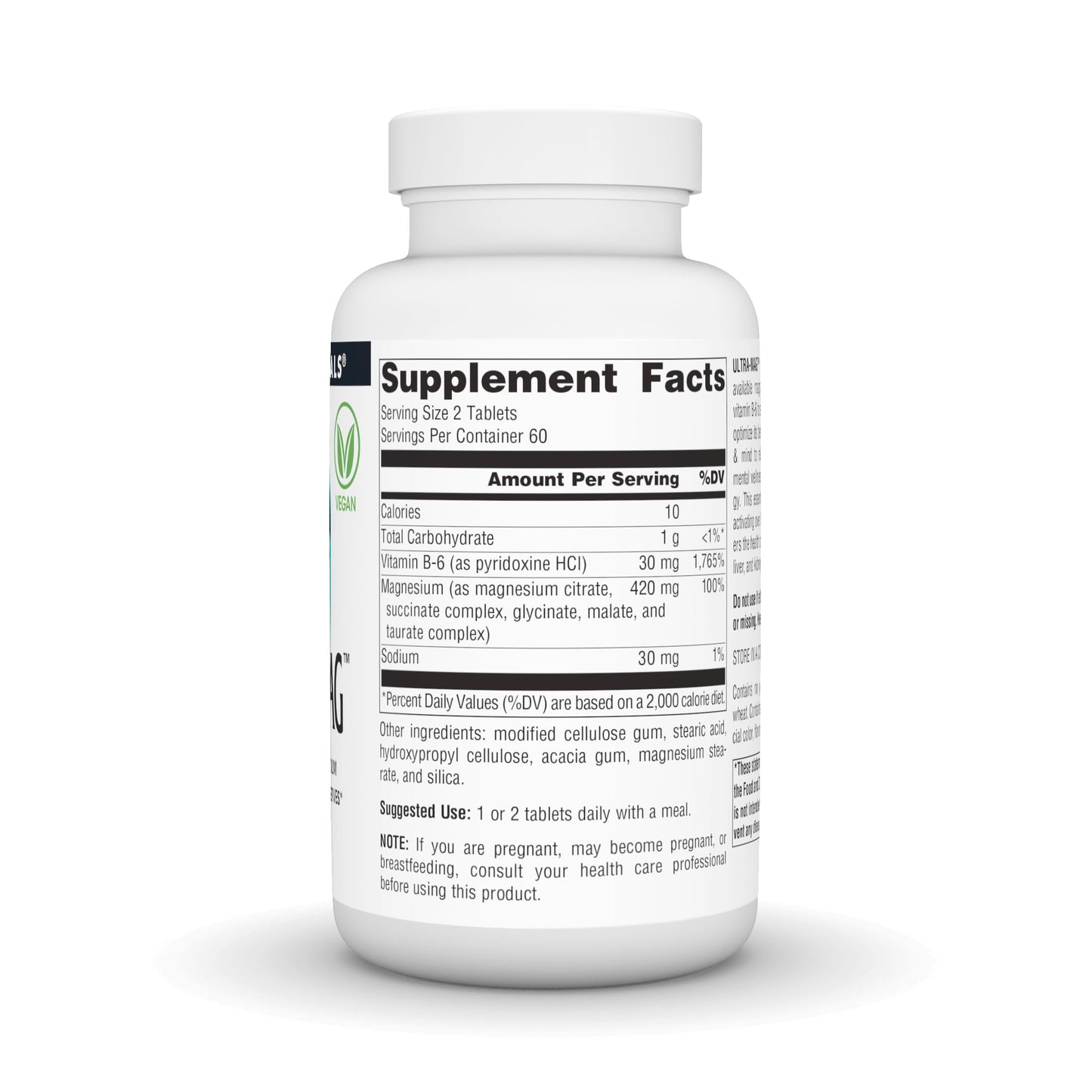 Source Naturals Ultra-Mag 5-in-1 Magnesium | Relaxes Muscles & Calms Nerves | 120 Vegan Tablets