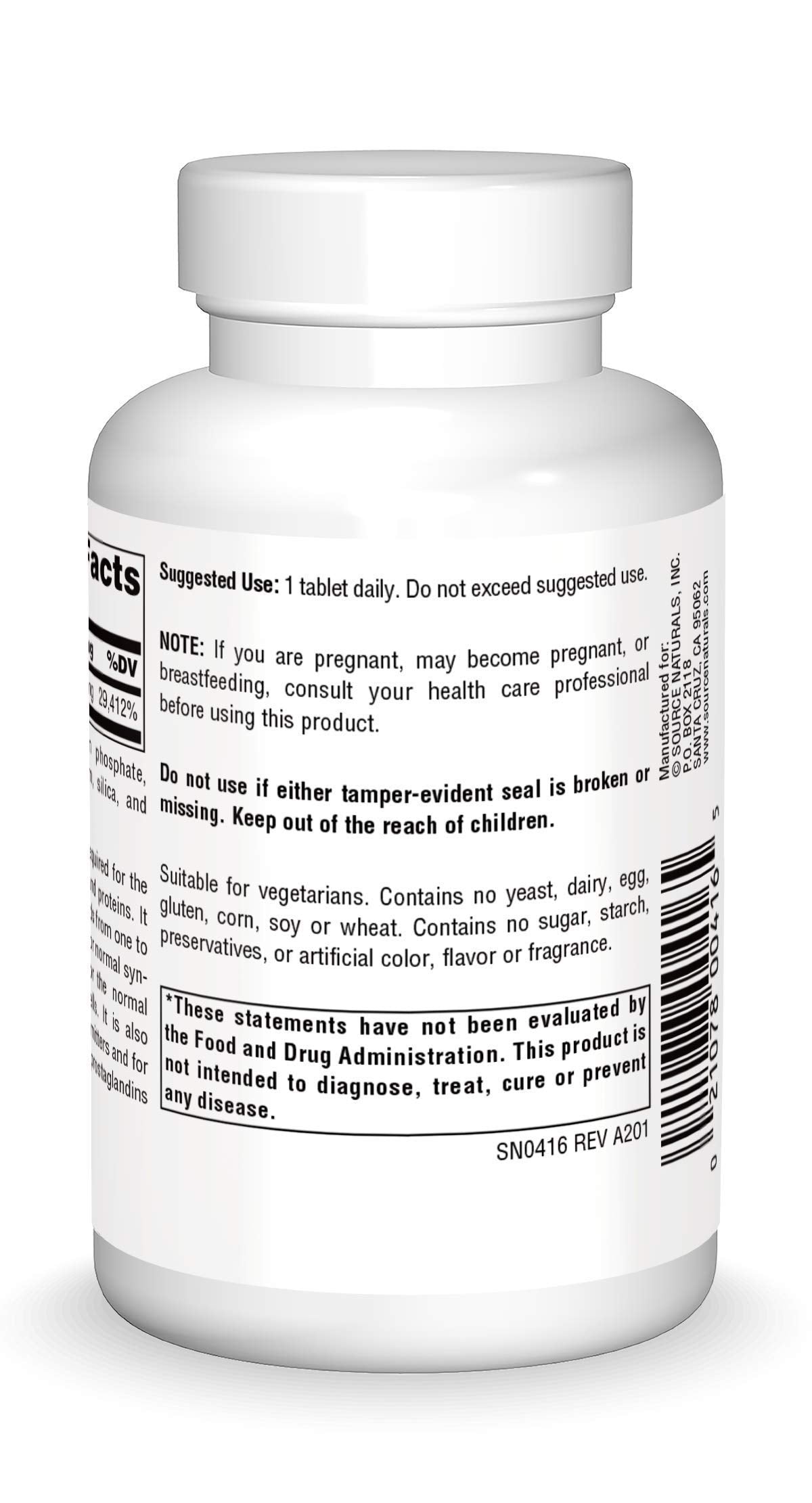 Source Naturals Vitamin B-6 500 mg – Immune System Support, 100 Tablets | Timed Release