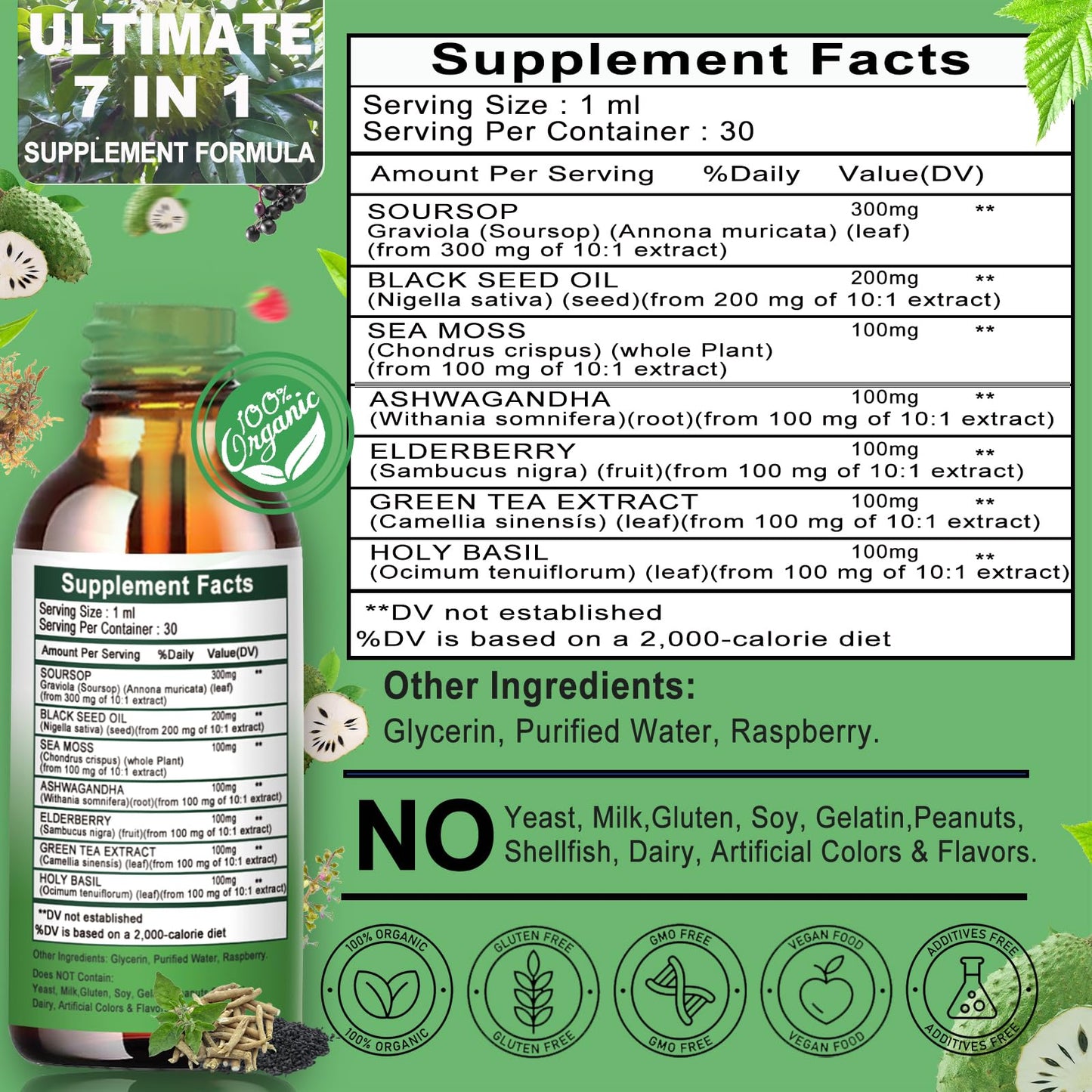 Soursop Drops – Immune & Digestive Support with Sea Moss & Superfoods