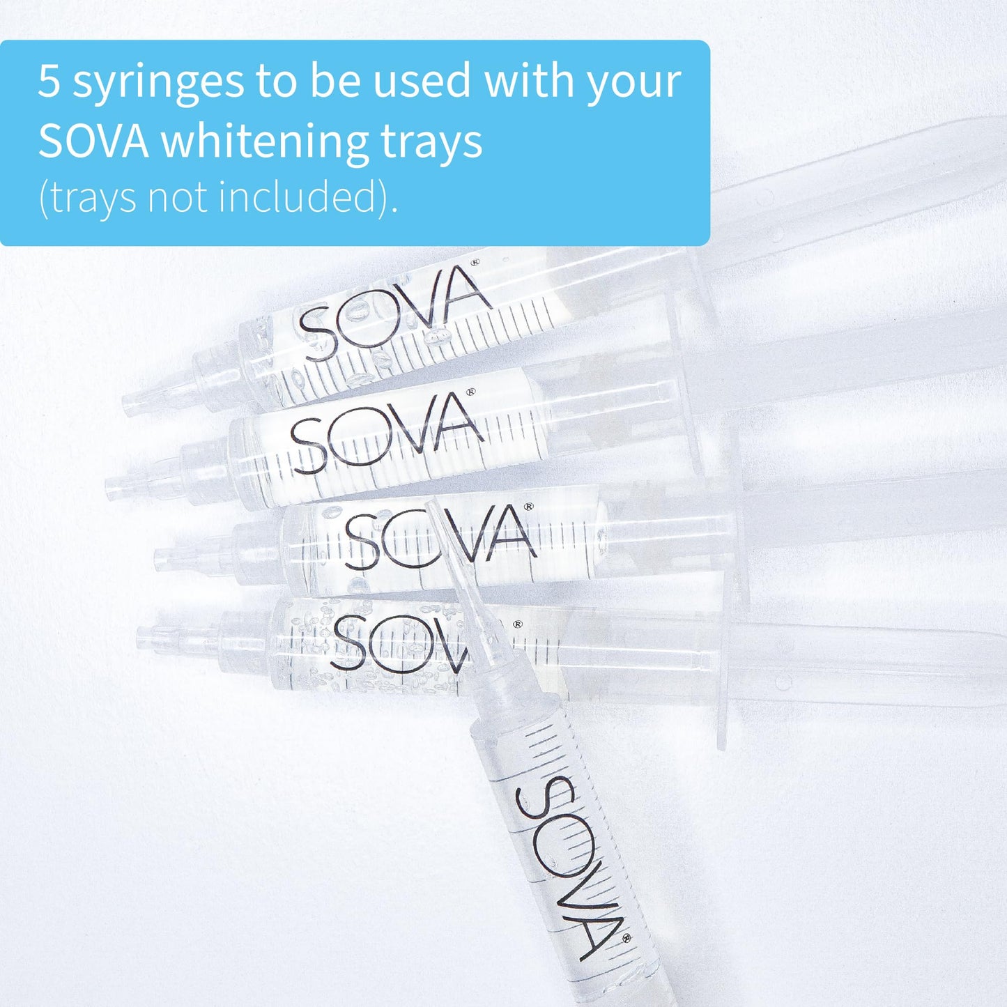 SOVA White Teeth Whitening Replacement Gel – 5 Pack | 35% Carbamide Peroxide