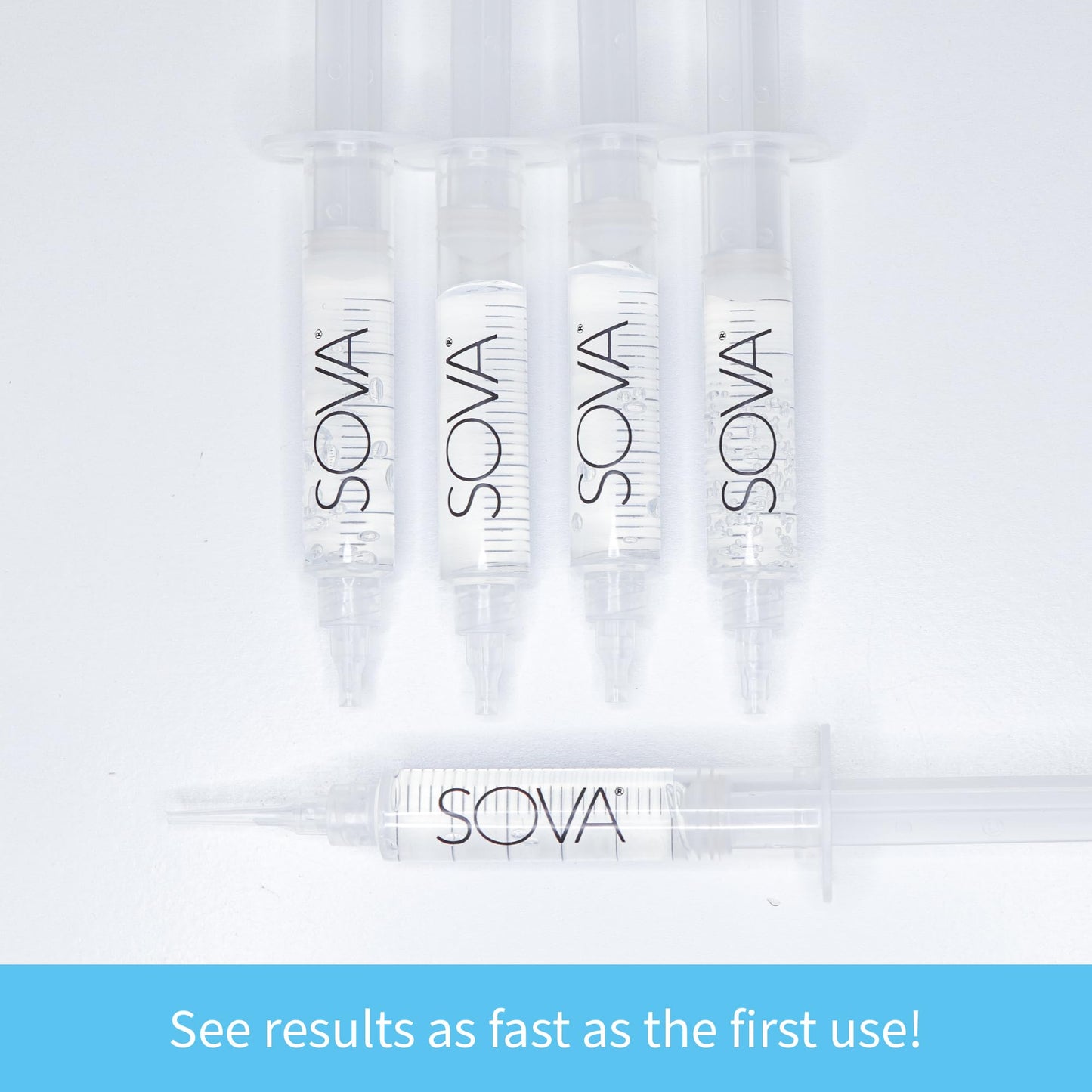 SOVA White Teeth Whitening Replacement Gel – 5 Pack | 35% Carbamide Peroxide