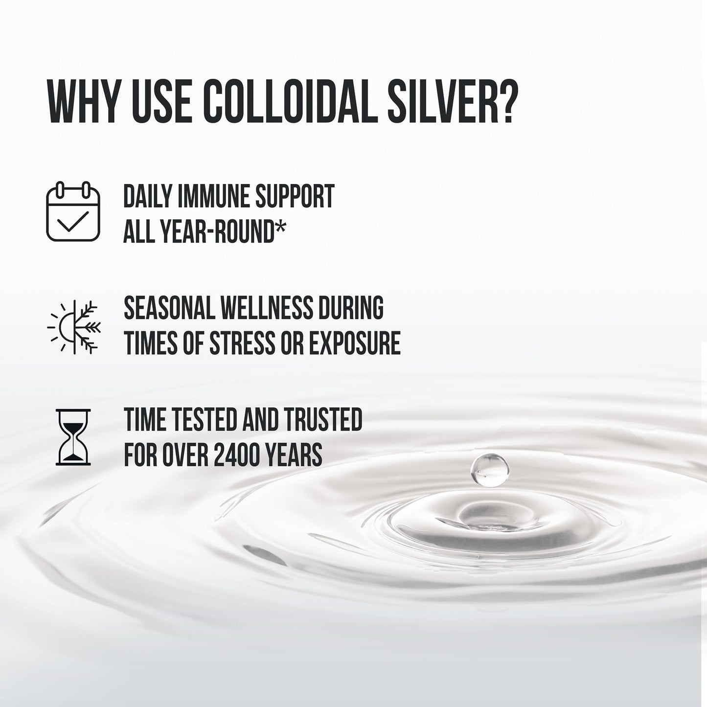 Sovereign Silver Immune Support - 10 ppm Colloidal Silver, 32 fl oz (946 mL)