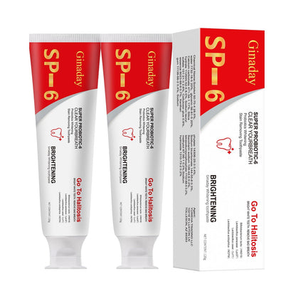 2-Pack SP-6 Probiotic Whitening Toothpaste – Deep Cleaning, Fresh Breath, Ultra Whitening