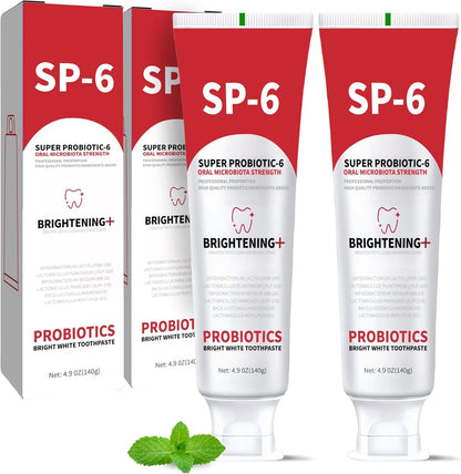 2PCS SP-6 Probiotic Whitening Toothpaste – 6 Probiotics for Whitening & Gum Health