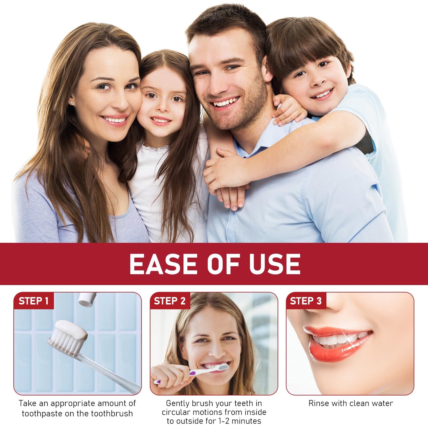 SP-8 Probiotics Whitening Toothpaste – Fluoride-Free, Probiotic-Infused, Ultra Fresh Mint (2 Pcs)